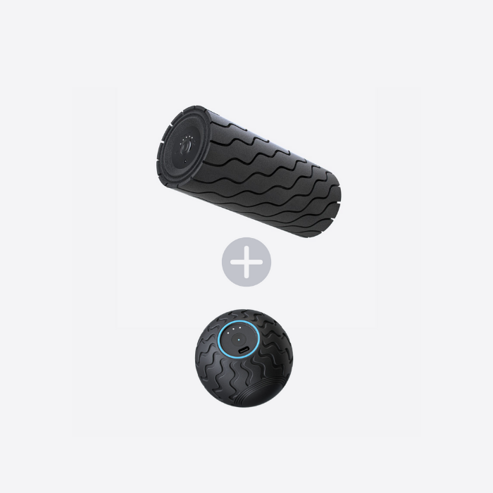 Комплект Масажний циліндр Theragun Wave Roller + Вібруючий масажний м'яч Theragun Wave Solo