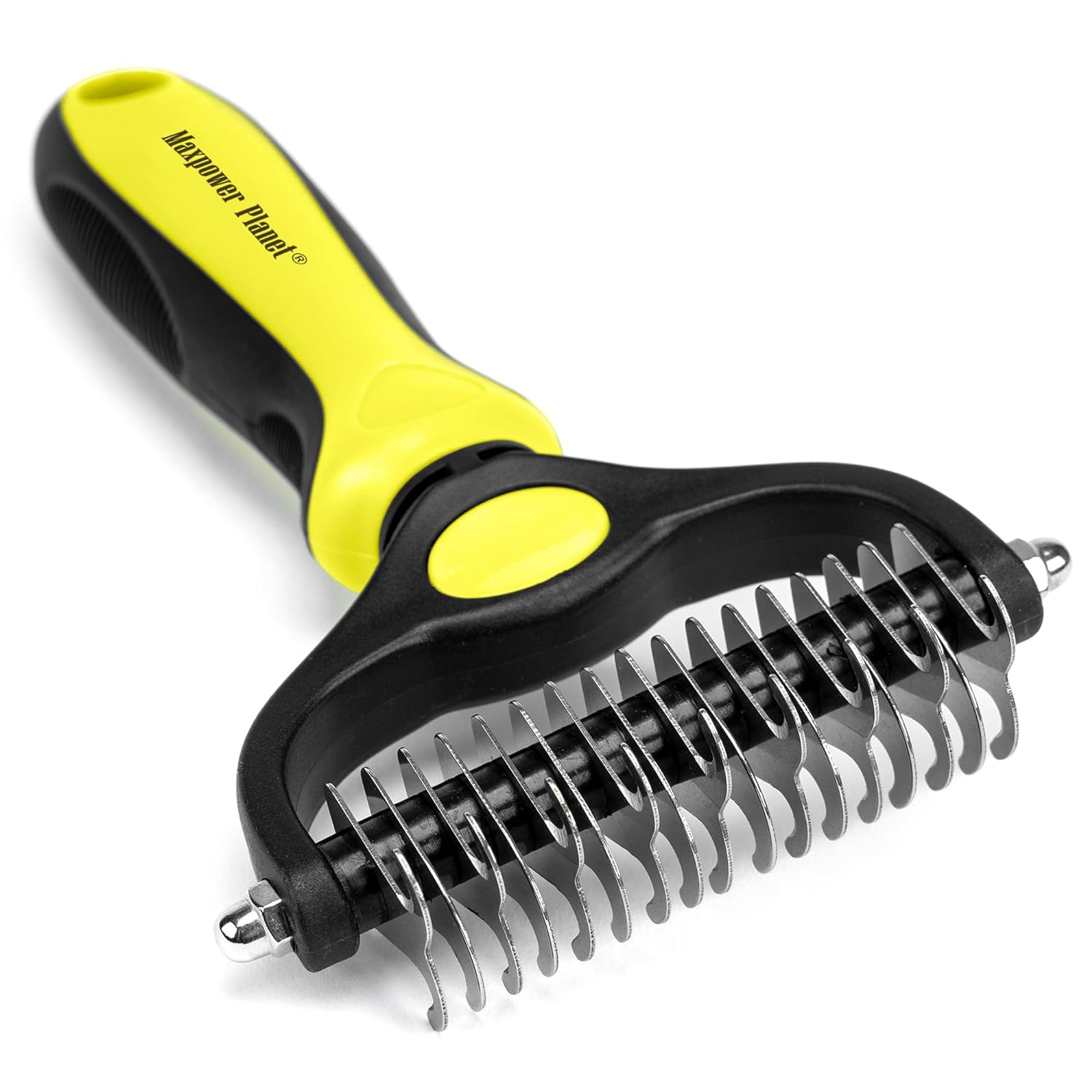 Maxpower Planet Pet Grooming Brush - Double Sided Shedding