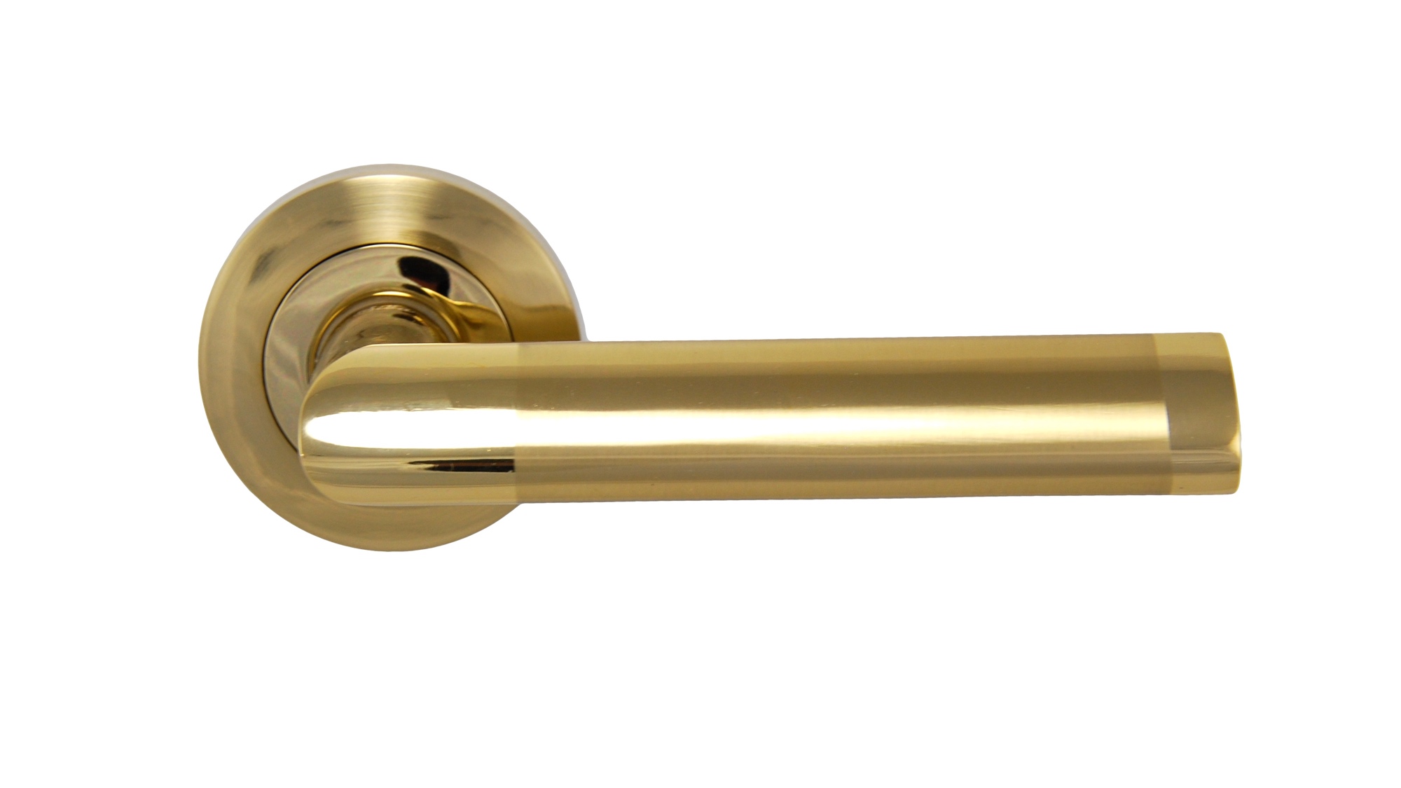 Ручка дверна SIBA Triesta золота на розетці R01 
