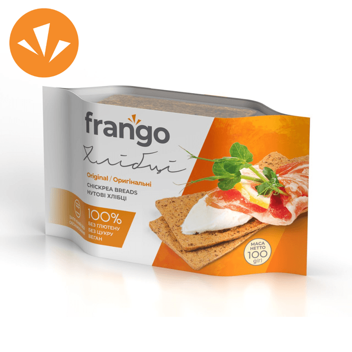 Хлібці нутові оригінальні Frango, 100 г