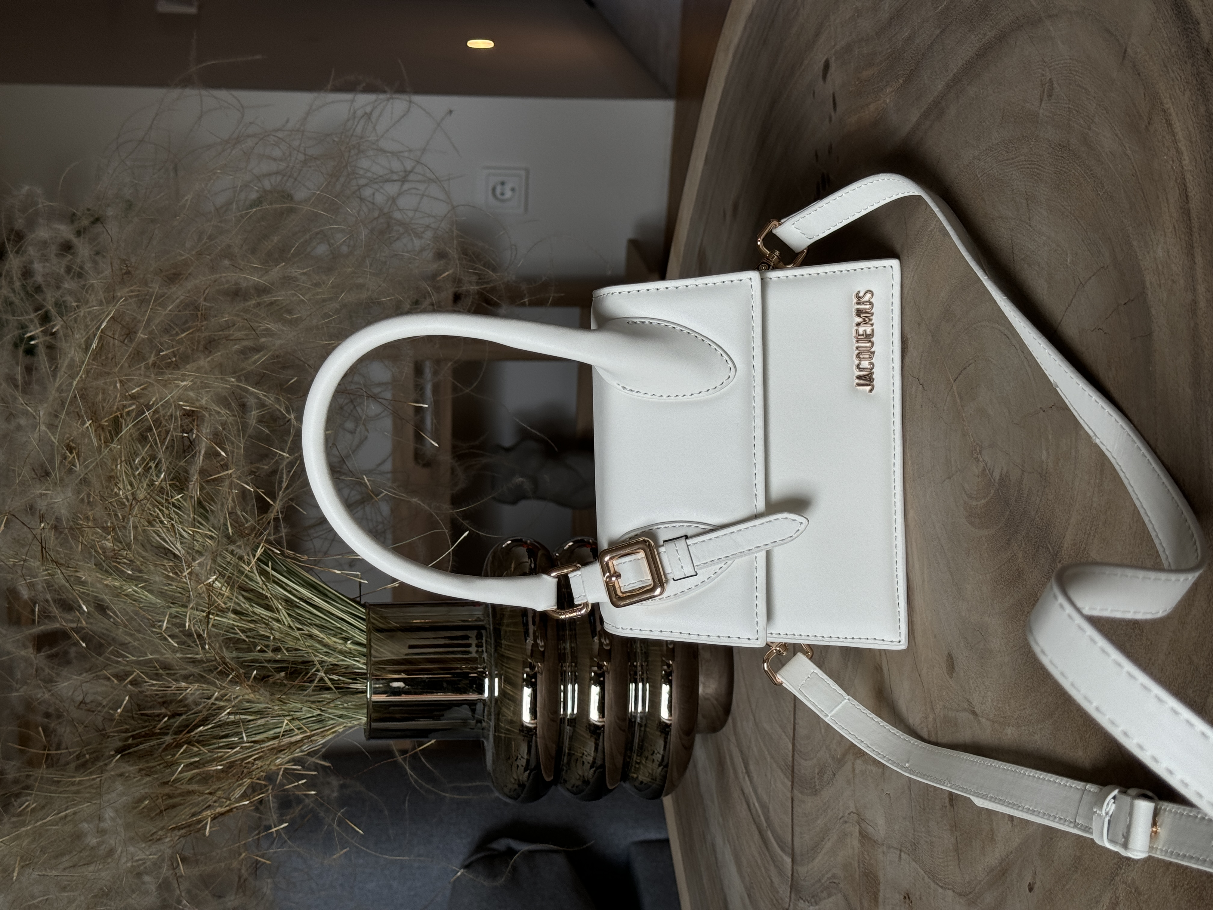 Jacquemus Le Chiquito Moyen Boucle White