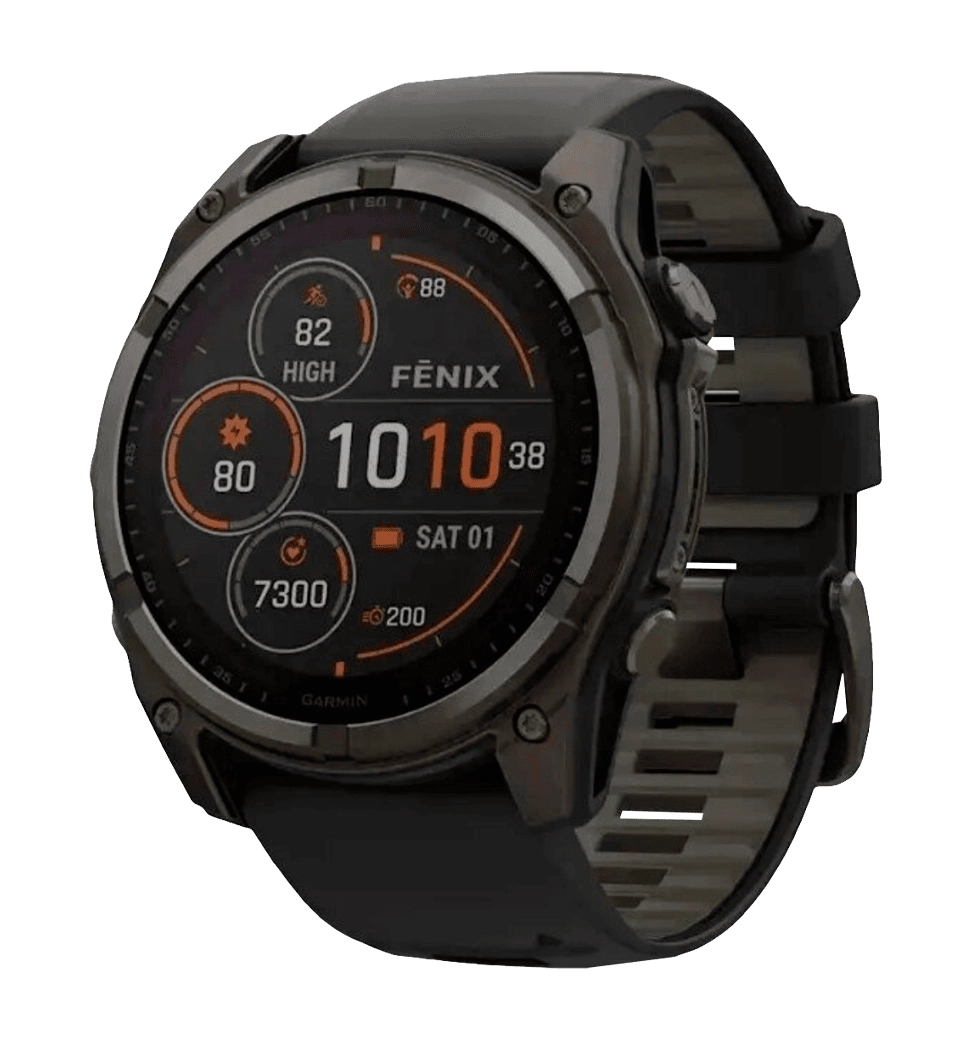 Оригінальний GPS-годинник "GARMIN FENIX 8 SOLAR SAPPHIRE DLC TITANIUM" від преміум бренду "GARMIN".