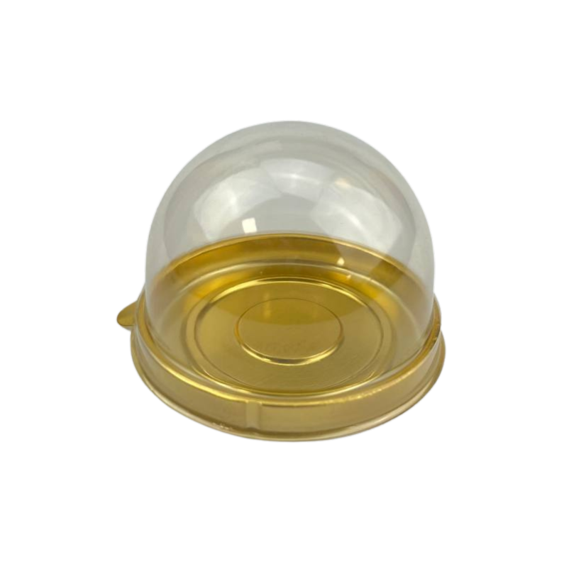 Купольний контейнер міні 63*50 мм із золотим низом (50 шт)