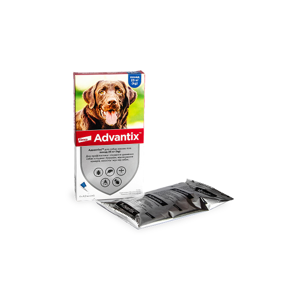 Краплі Адвантікс інсектоак. д/собак 25-40кг піп. №4