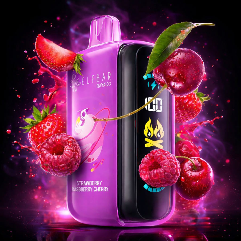 Eӏf RAYA D3 25000 Strawberry Raspberry Cherry ( Полуниця Малина Вишня )