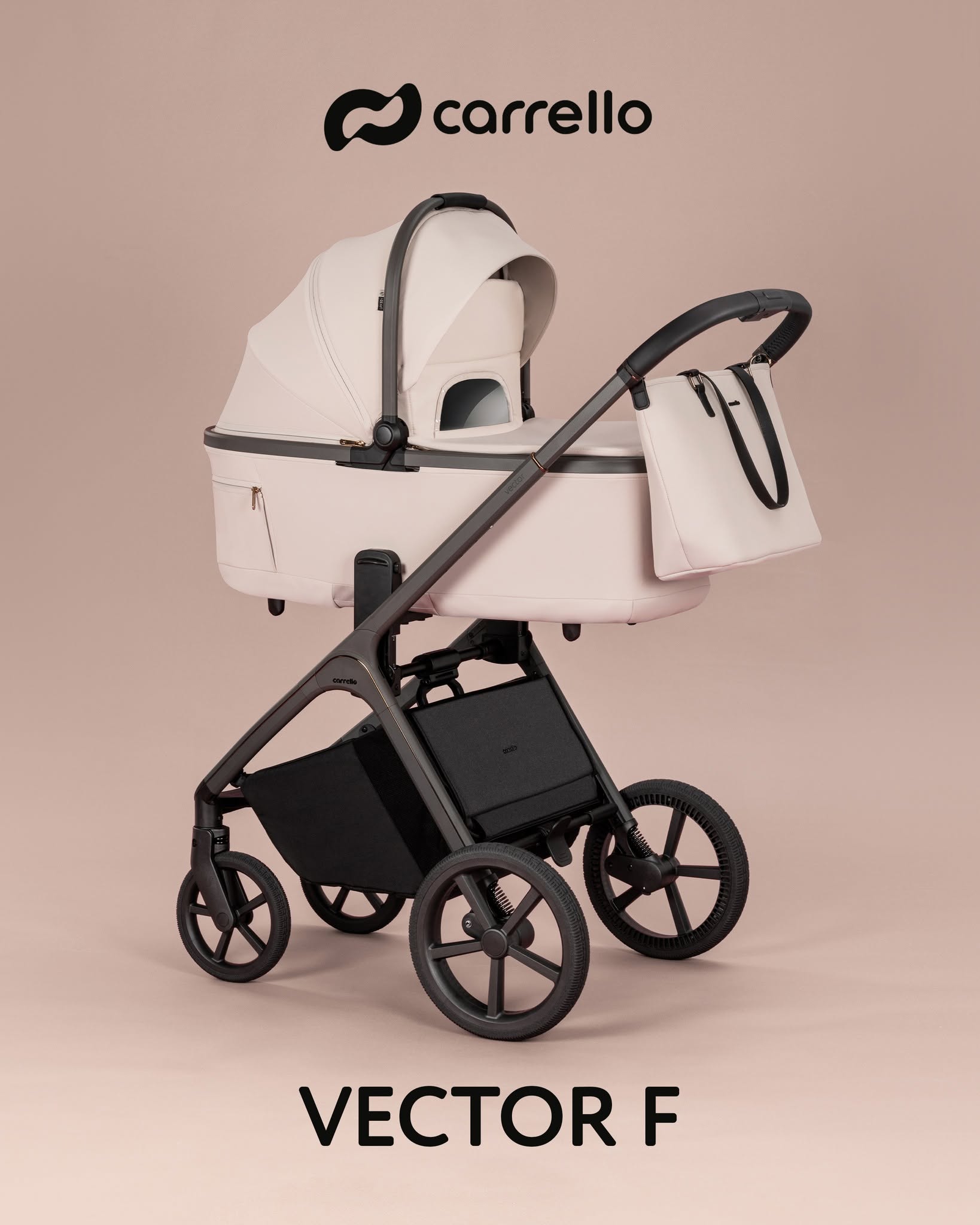 Коляска універсальна 2в1 CARRELLO Vector F CRL-6700 Zephyr Beige
