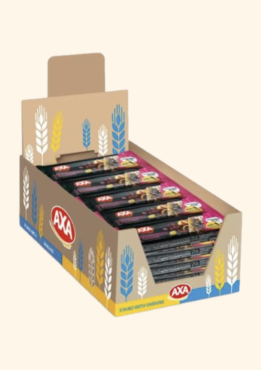 AXA Батончик з журавлиною, родзинками, злаками та медом 30г