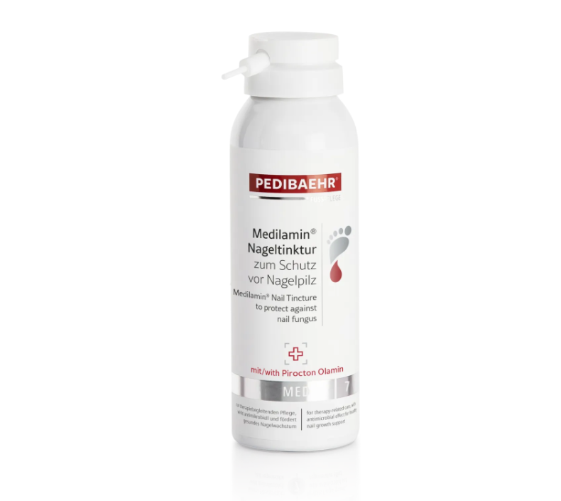 Противогрибкова настоянка для нігтів PEDIBAEHR Medilamin® з піроктоноламіном, 125 мл