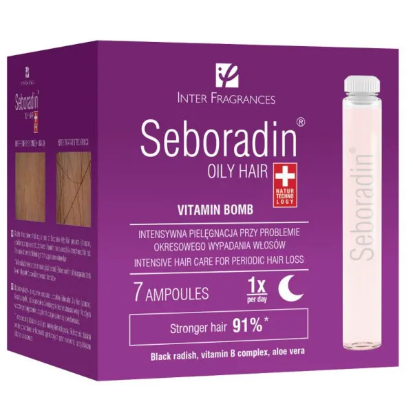 Seboradin Oily Hair інтенсивна ампульна терапія проти лупи - 7 ампул х 5.5 мл