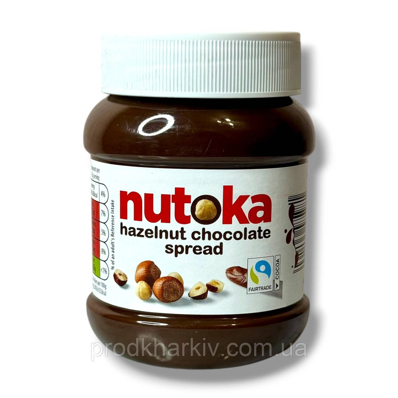 Шоколадно-горіхова паста Nutoka Hazelnut Chocolate Spread, 400 г
