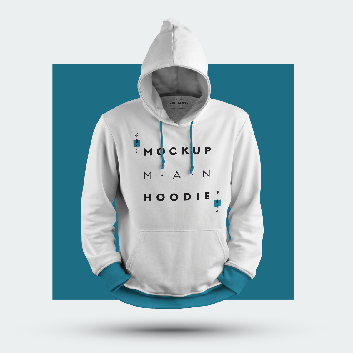 8 3D Men Mockups Hoodie