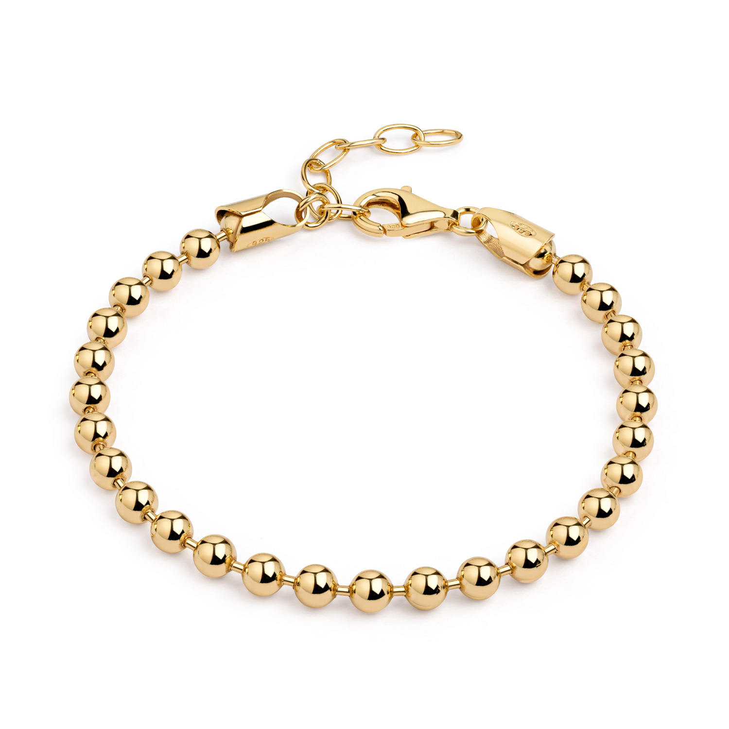 Kugelarmband „Golden Harmony“ aus 925er Silber vergoldet