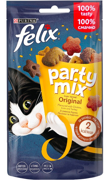 Фелікс ласощі для котів PARTY MIX Оріджинал Мікс 60г