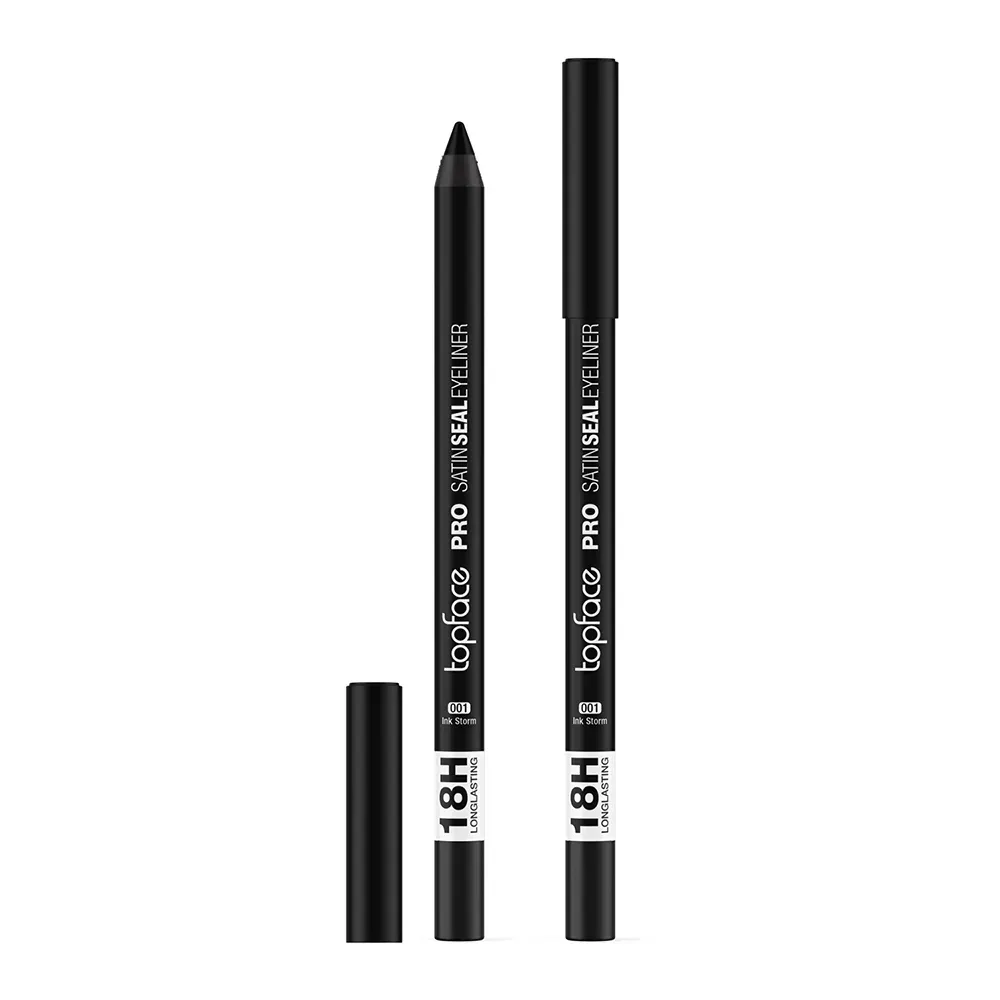Олівець для очей Topface PRO Satin Seal Eyeliner РТ623 - 001 Ink Storm — чорний матовий