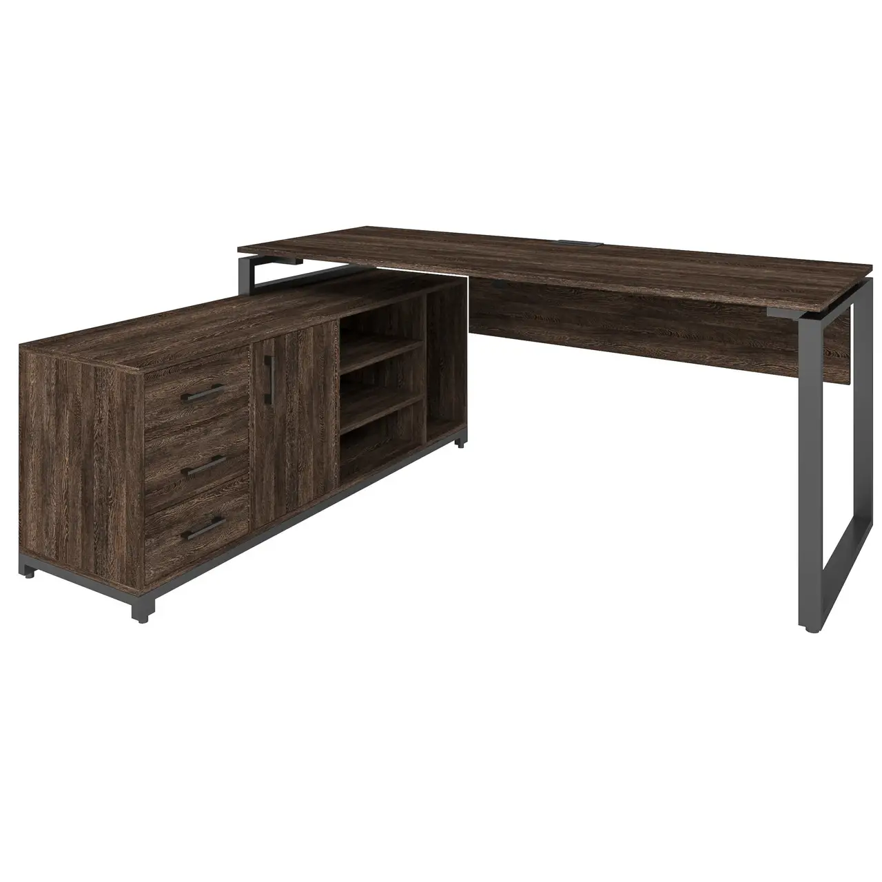 Стіл керівника з тумбою F A, кабінет керівника, стіл керівника 1800/700/750 мм.