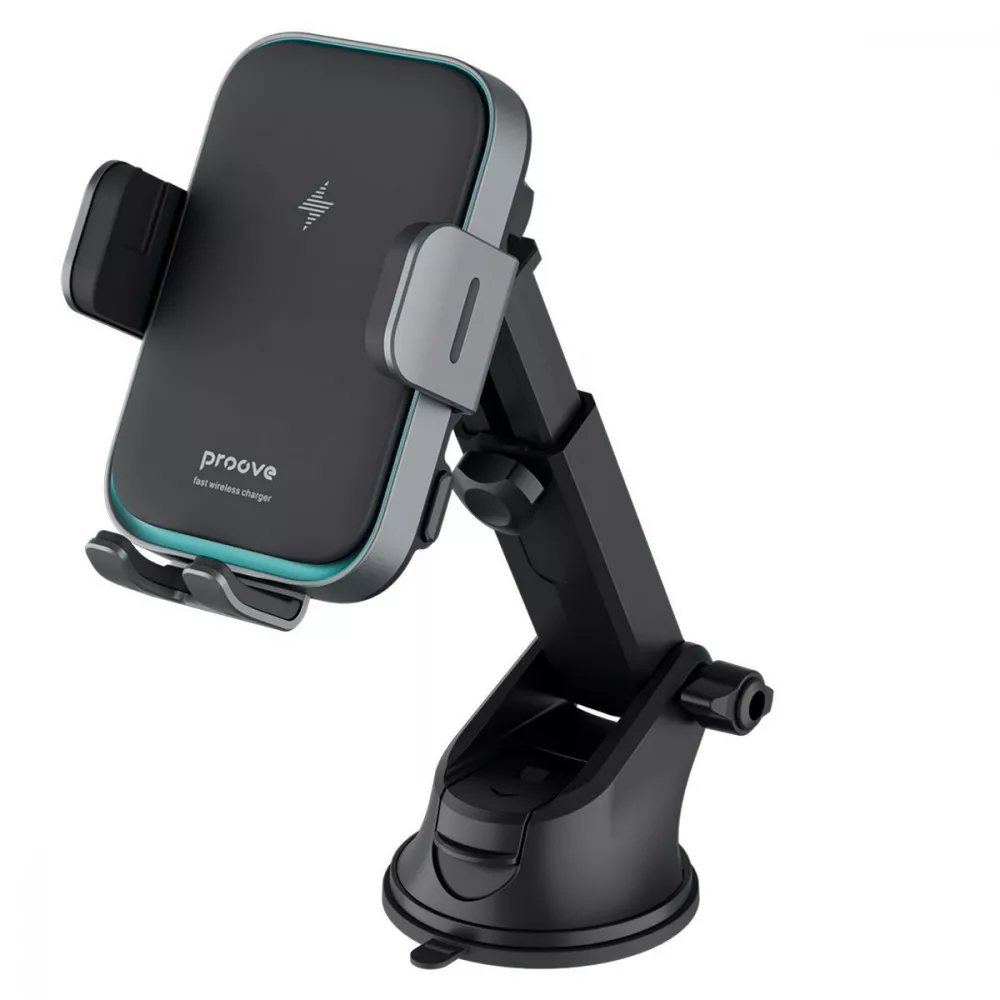Автомобільний тримач з Бездротовим ЗП Proove Triple Clamp Pro 15W