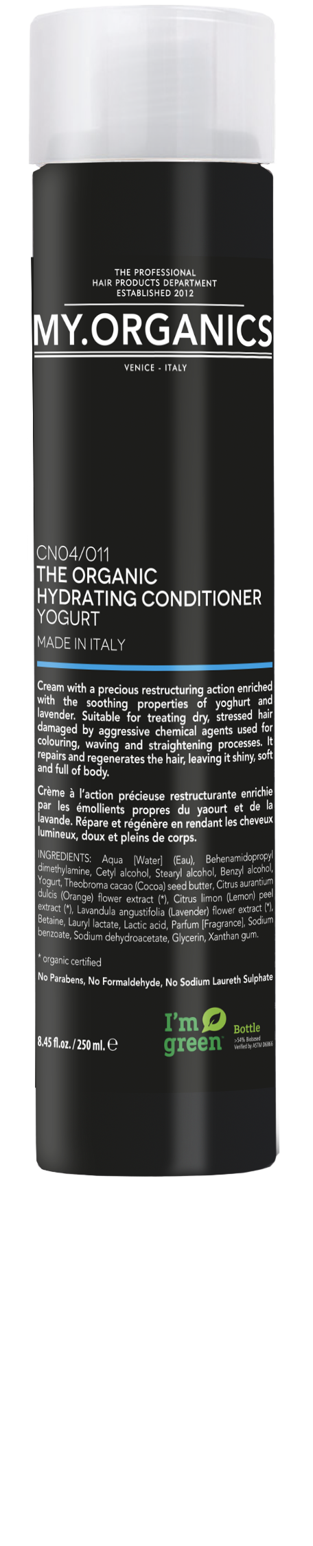 Кондиціонер  для сухого, пошкодженого волосся  My Hydrating Conditioner  (Йогурт - pH 4,0-4,5)