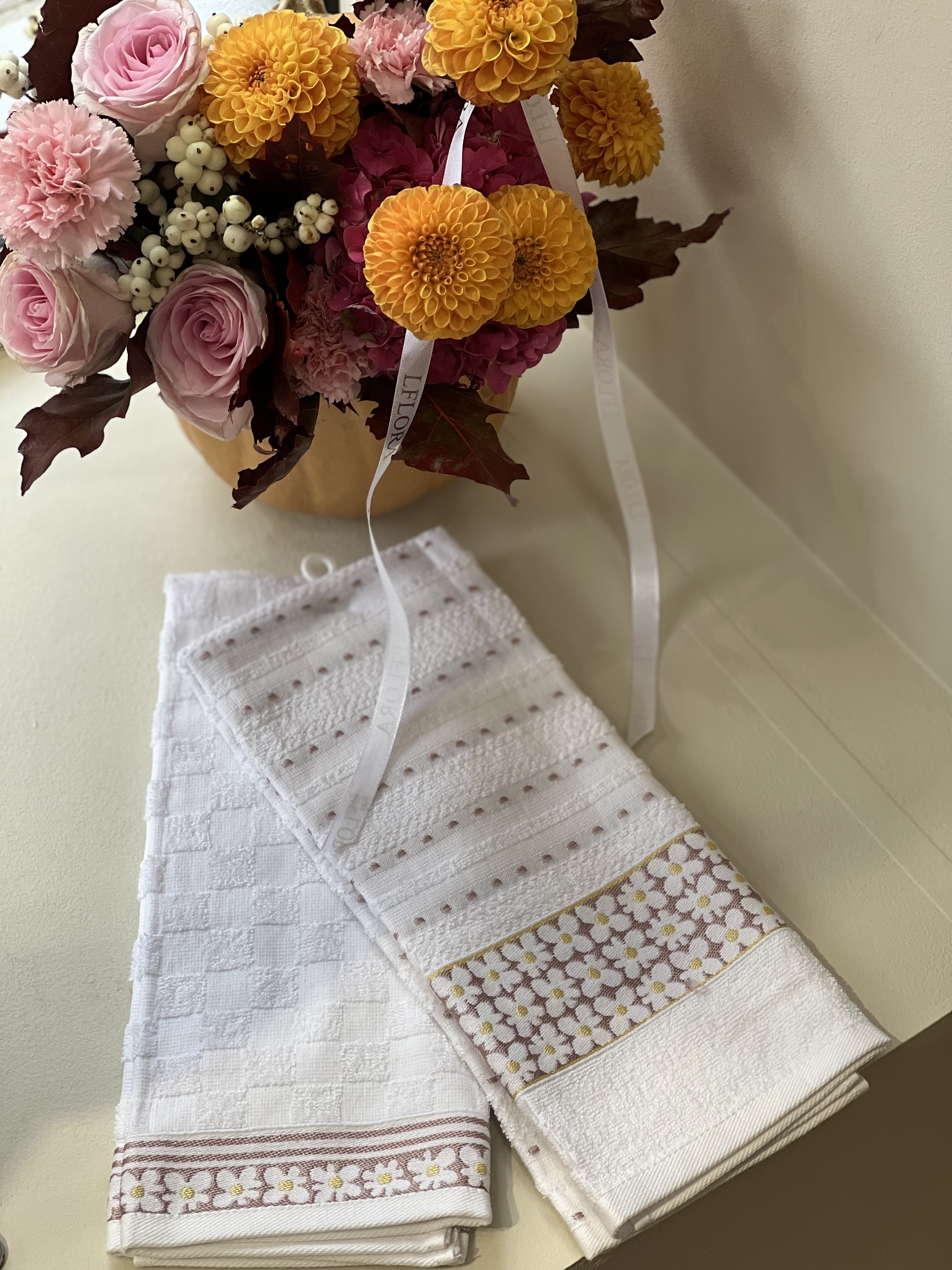 Комплект із двох ніжних кухонних рушників преміум бренду Tivolyo Home