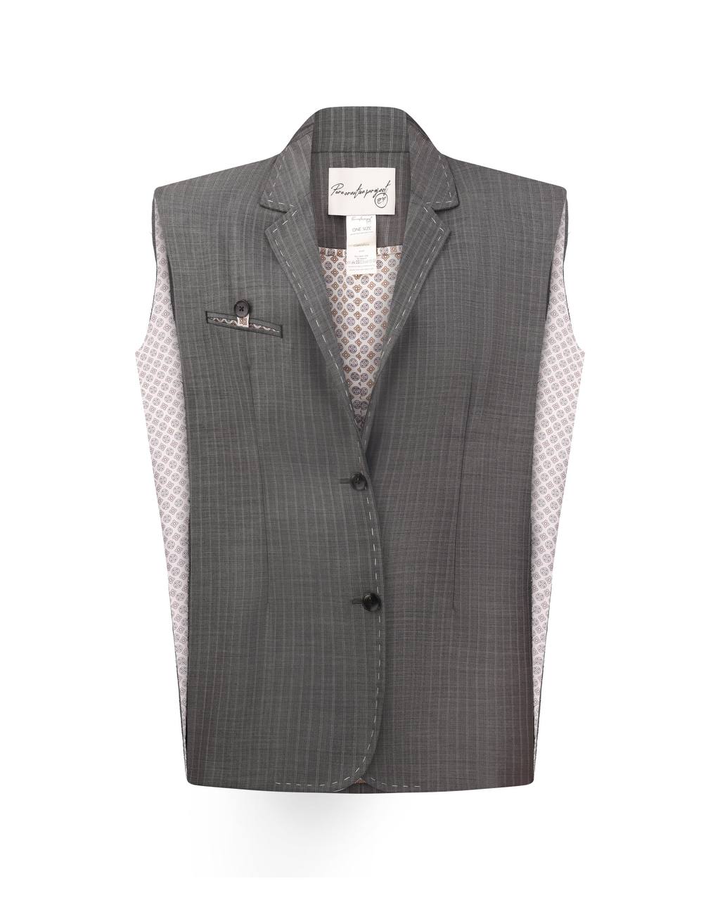 Suiting wool vest