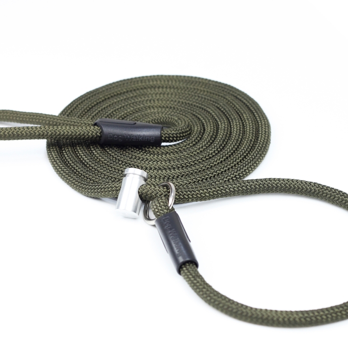 Повідець контролер Dog Walking CONTROL LEASH для вигулу та дресирування собак 10 мм 3 м хакі