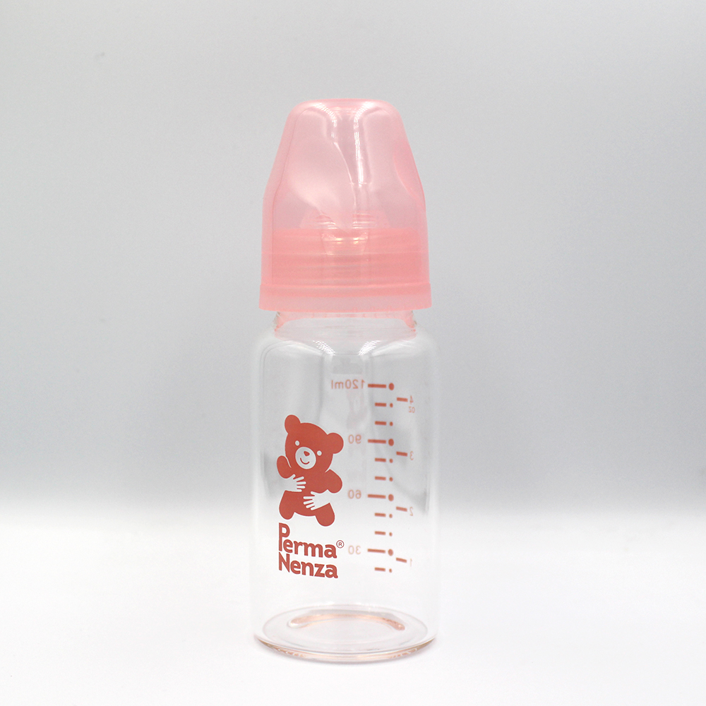 Permanenza 120ml Glass bottle -Standard neck PINK