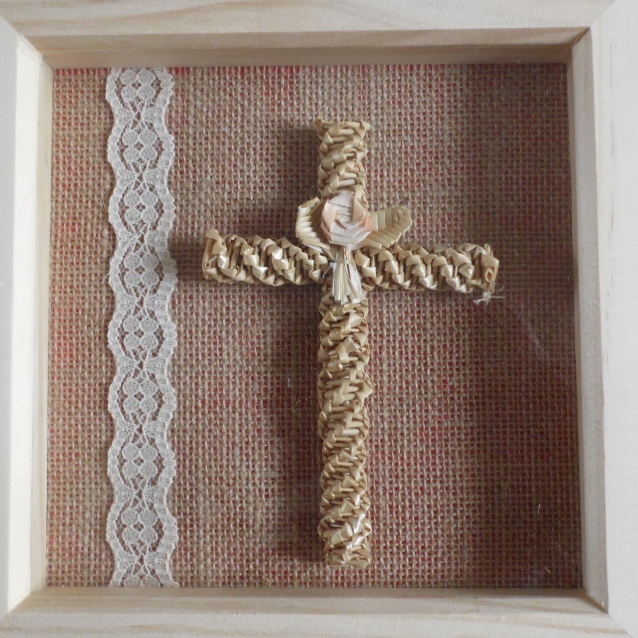 Vintage style framed cross