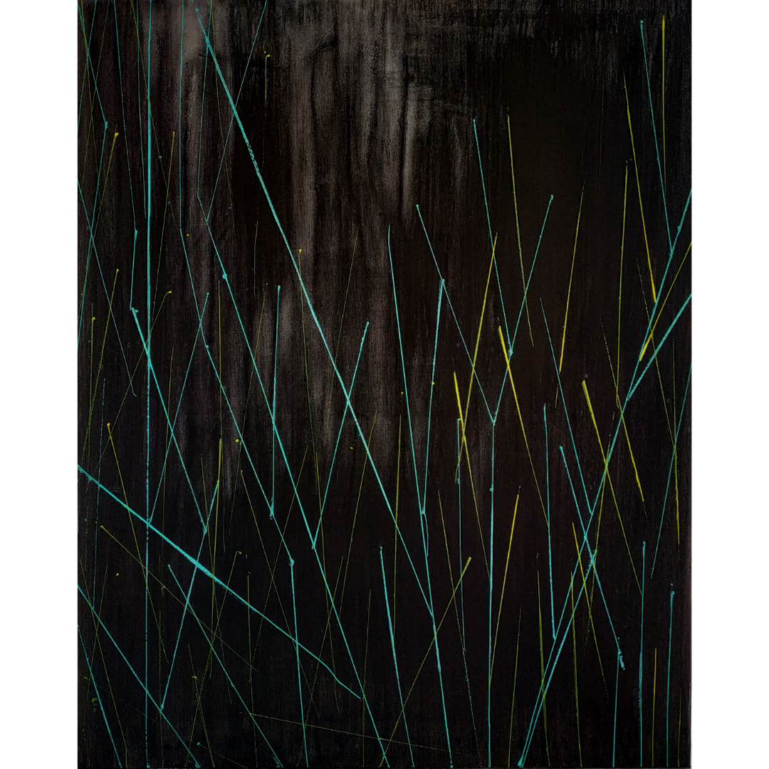 Black, 2020, Acrylic on canvas, 100*80 cm
