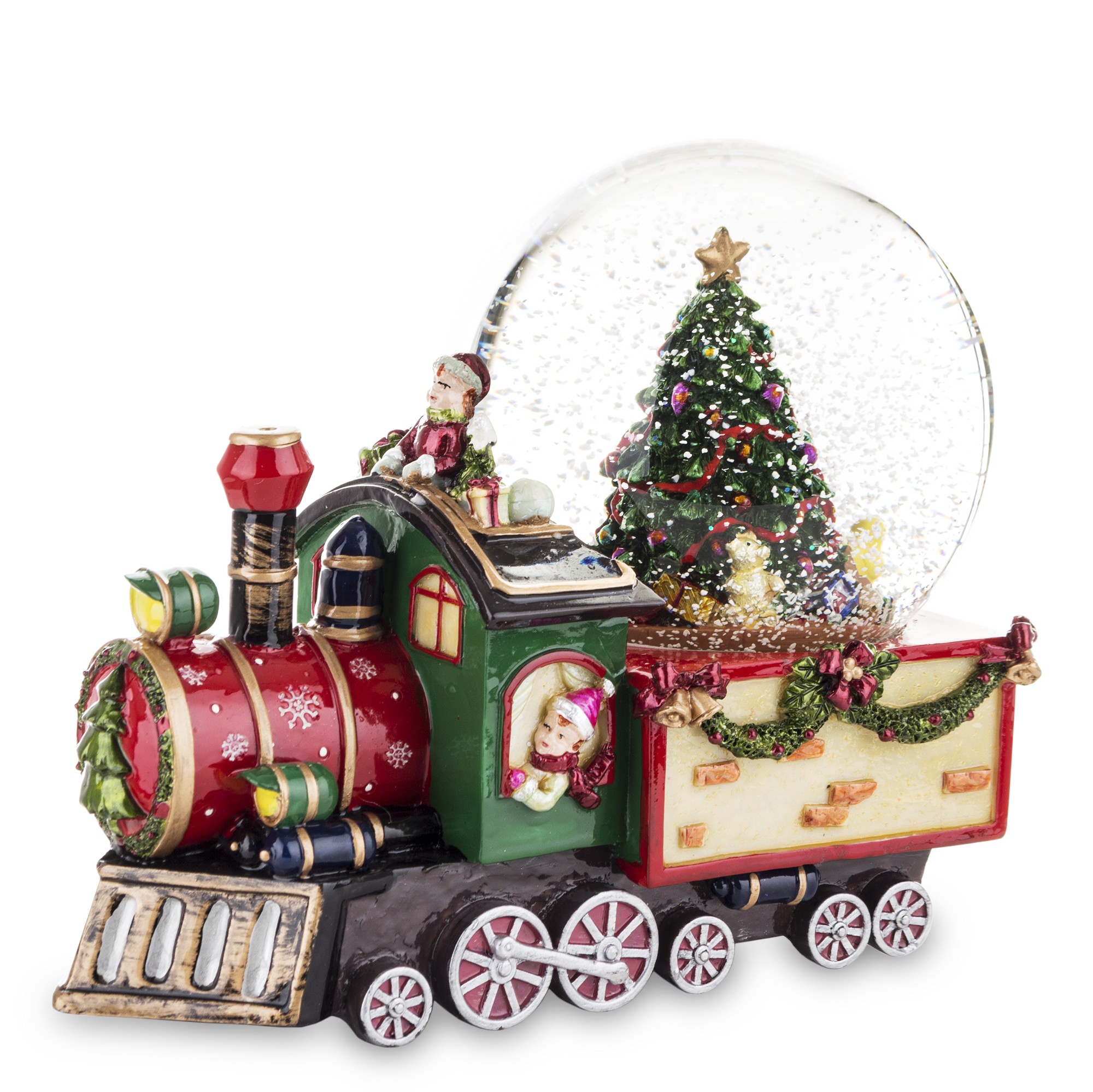 Потяг з ялинкою та музичною коробкою 17х22х12 146586