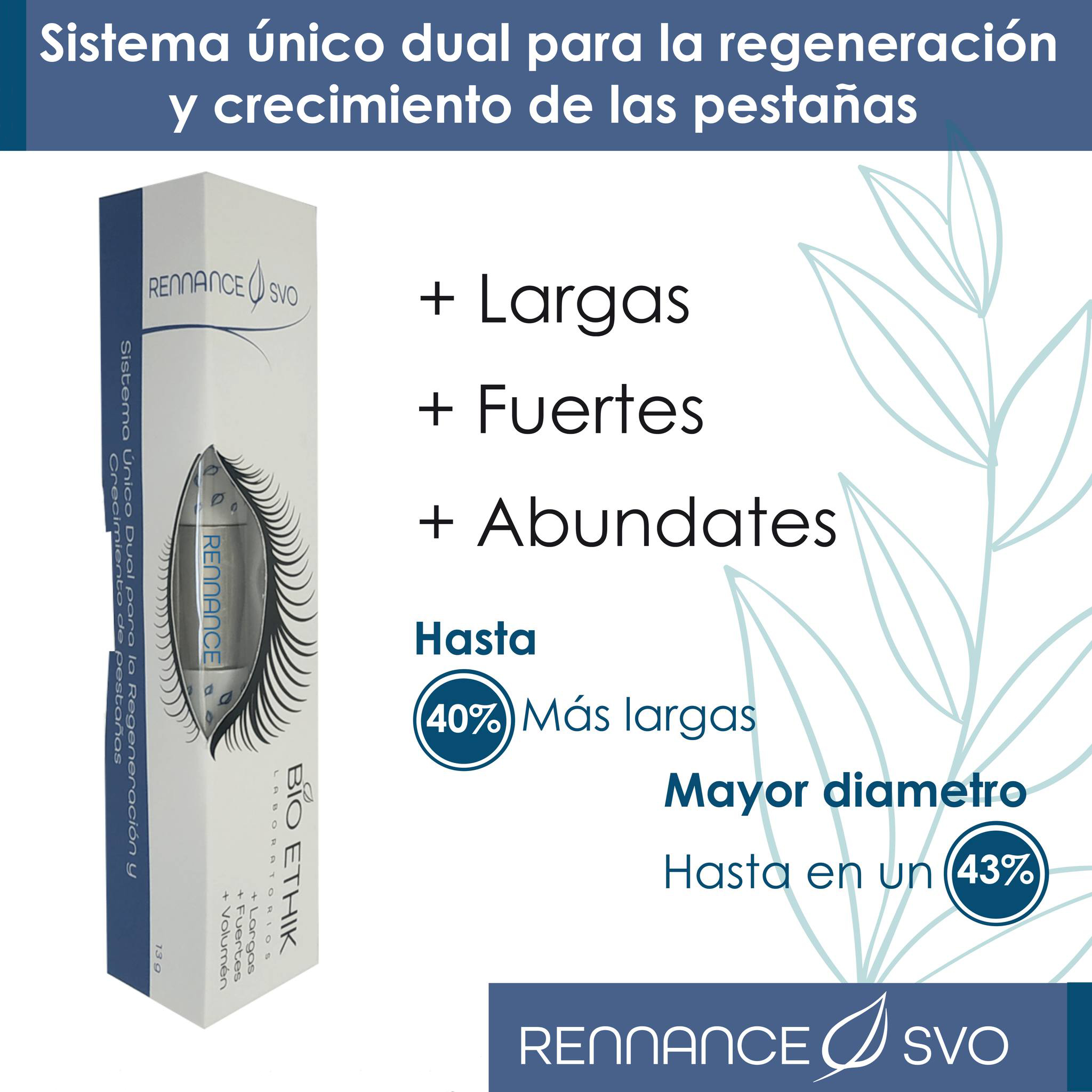Tratamiento alargador de pestañas Rennance SVO