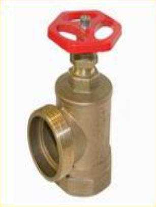 Клапан пожарного крана для управления подачей воды с t до 50°C, PN=16кг/см²  угловой 50Вх50Н