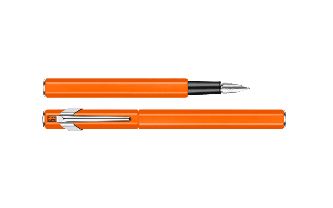 849™ FLUO помаранчева пір'яна ручка