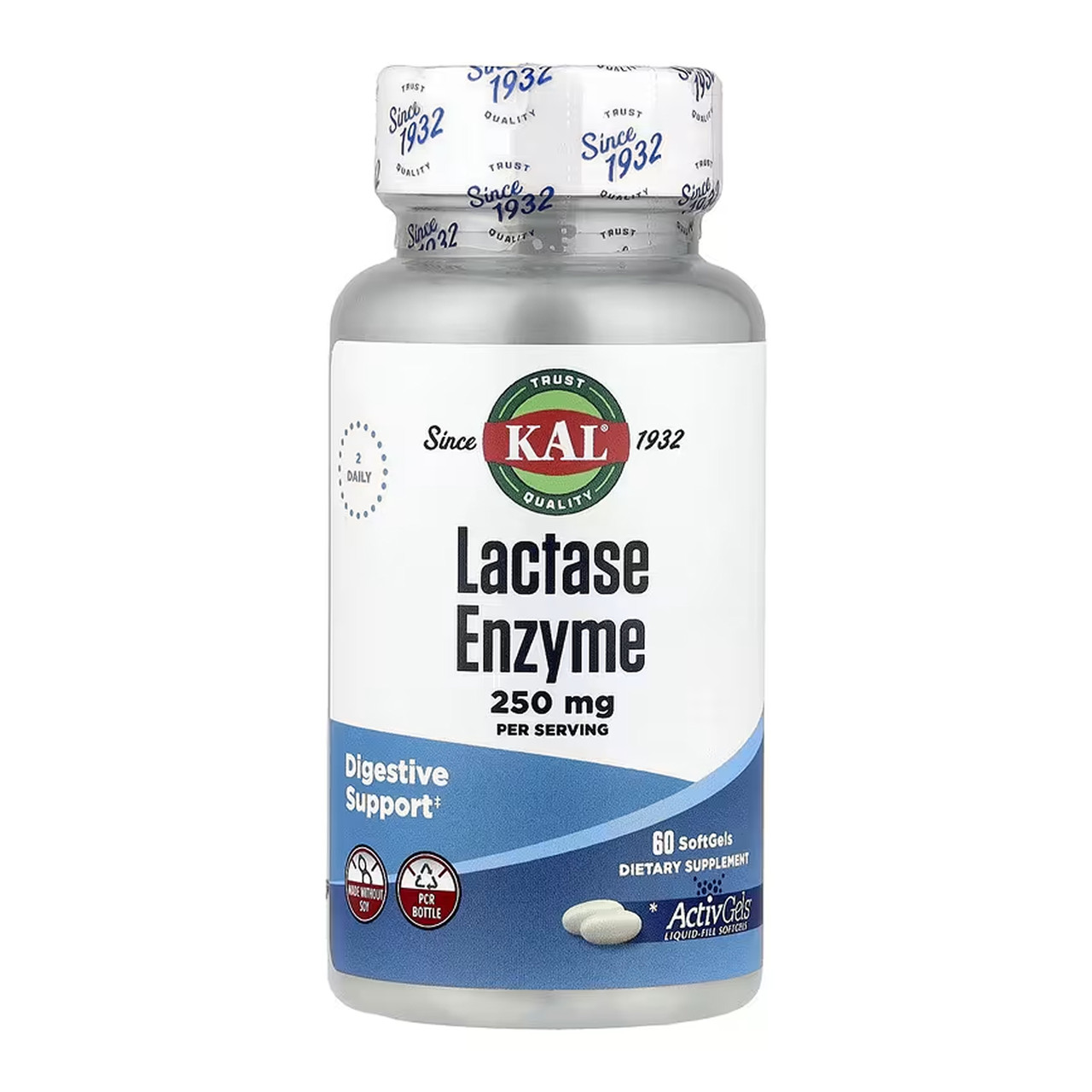 Lactase Enzyme 250mg - 60 softgels