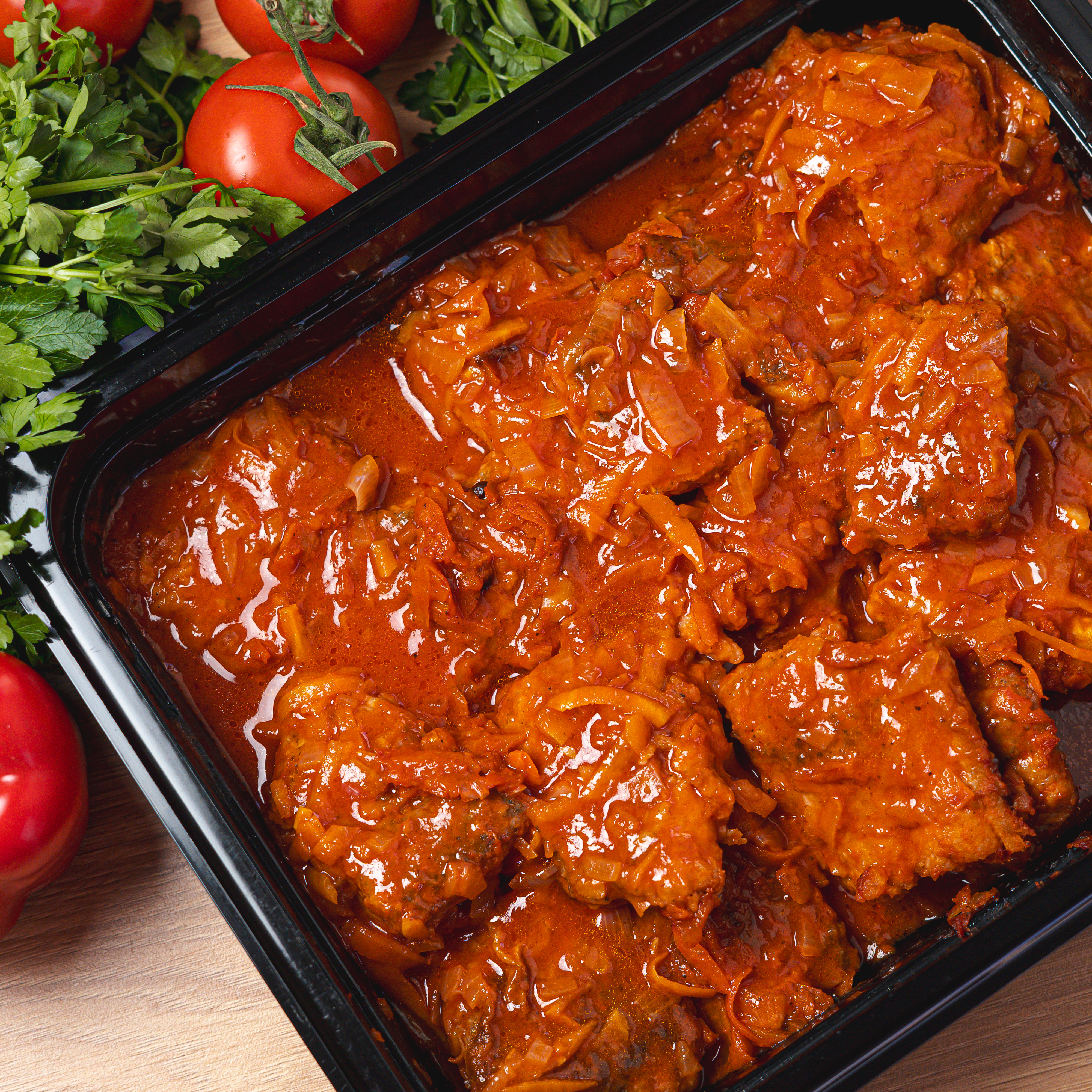 Хек в томатному соусі