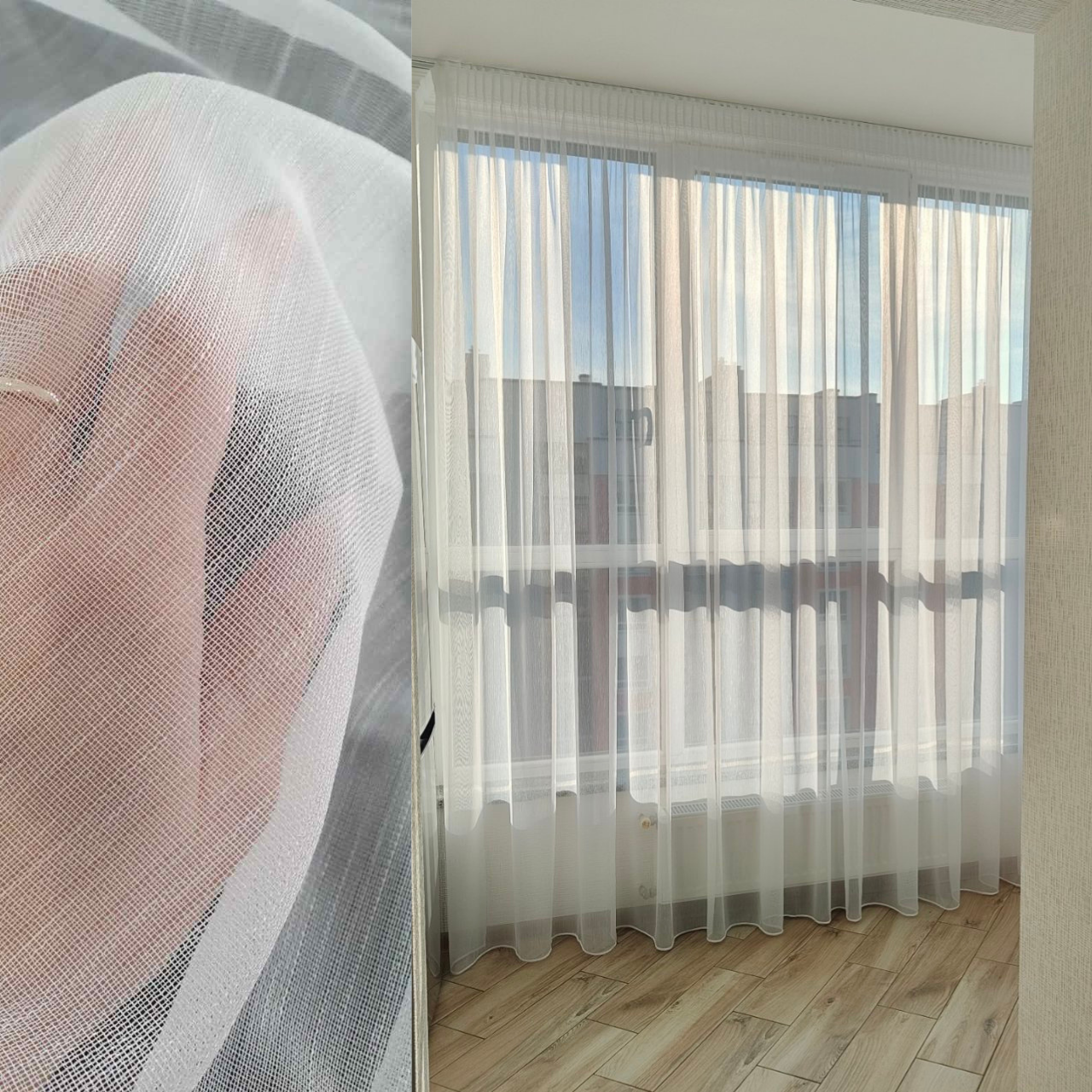 Фіранка Бамбук Sofia. Ціна за 1мп/пошитого тюлю