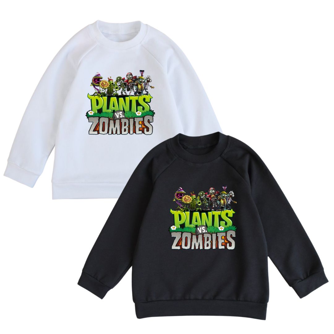 Світшот з принтом Рослини проти зомбі Plants vs Zombies