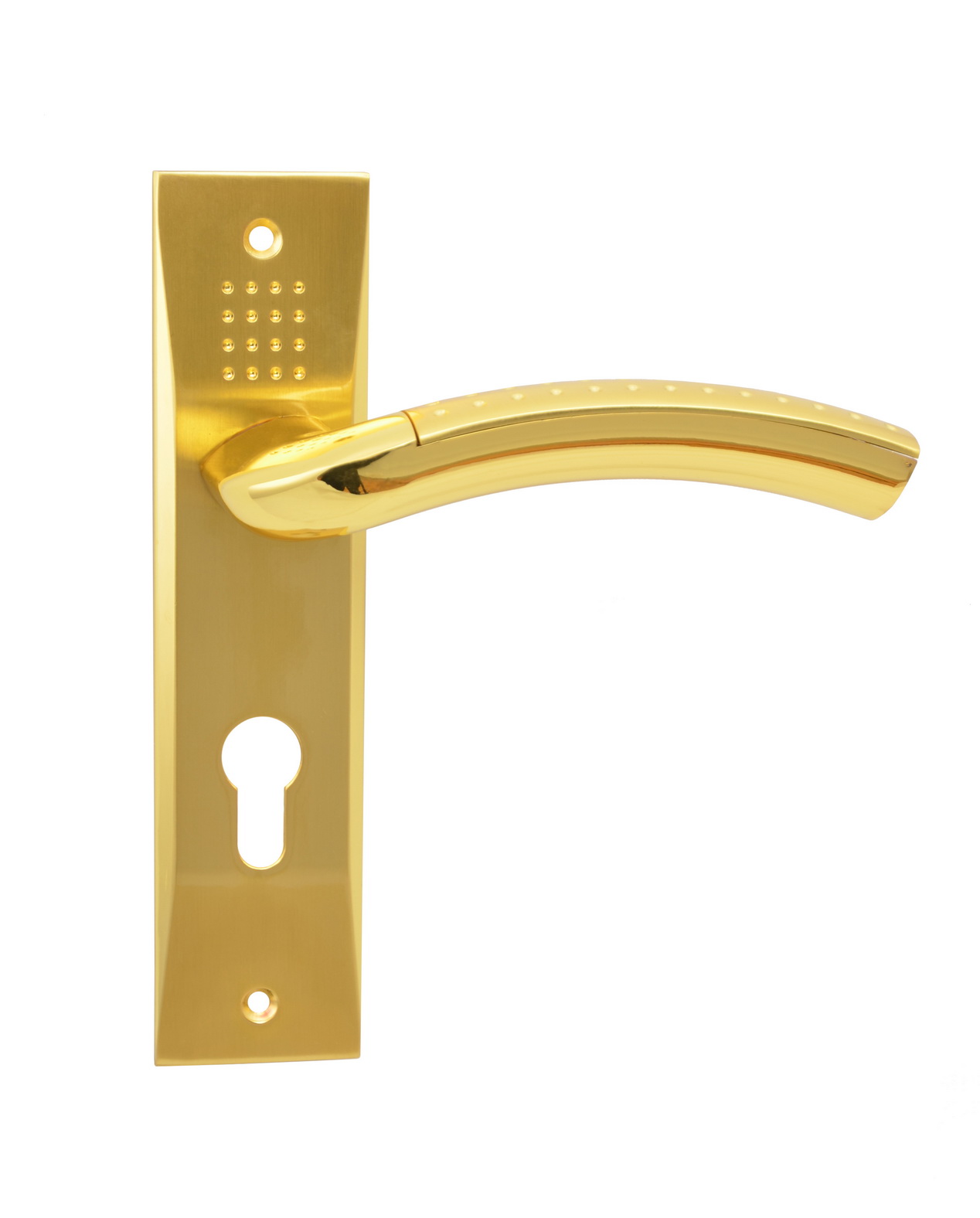 Дверна ручка під ключ (62мм) SIBA Bari, золота