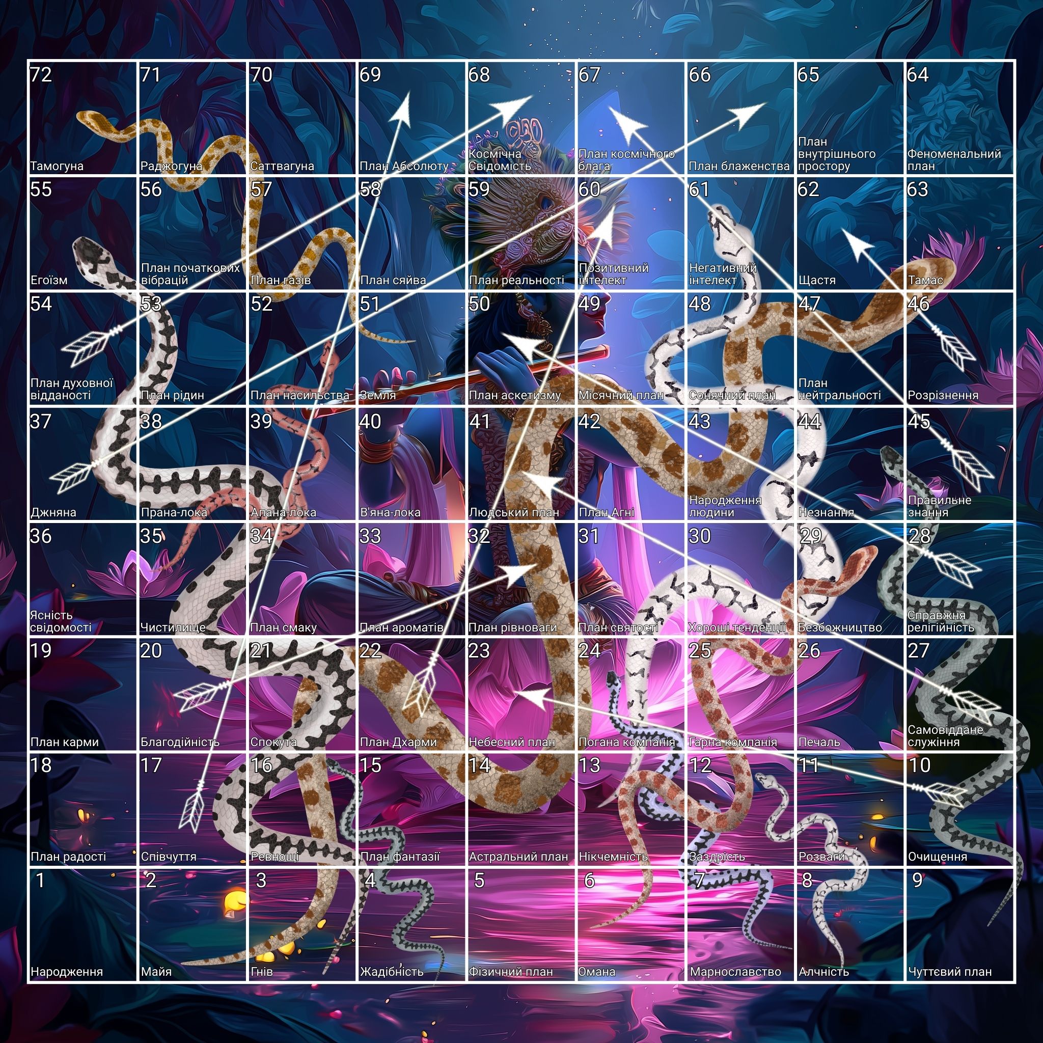 Поле для гри Ліла укр 70х70 Габардин 