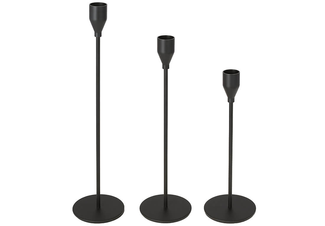 Набір свічників на високій ніжці