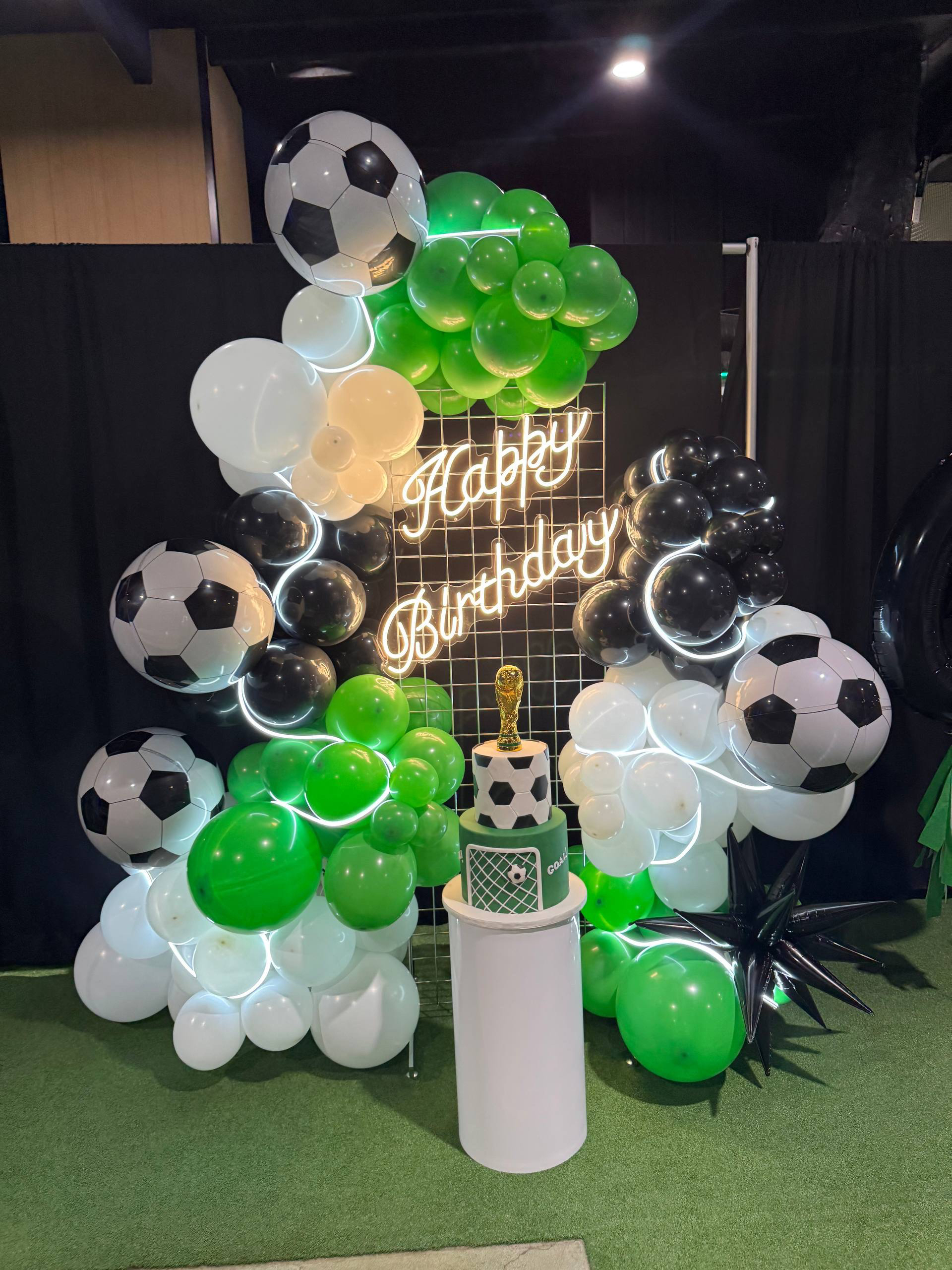 Soccer Champion Birthday Backdrop
