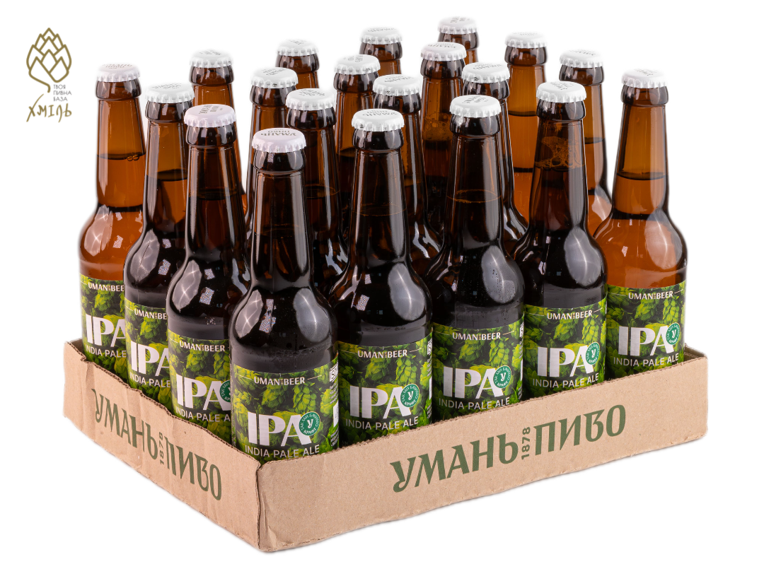 Пиво Умань IPA скло  0,33л (20шт/ящ)