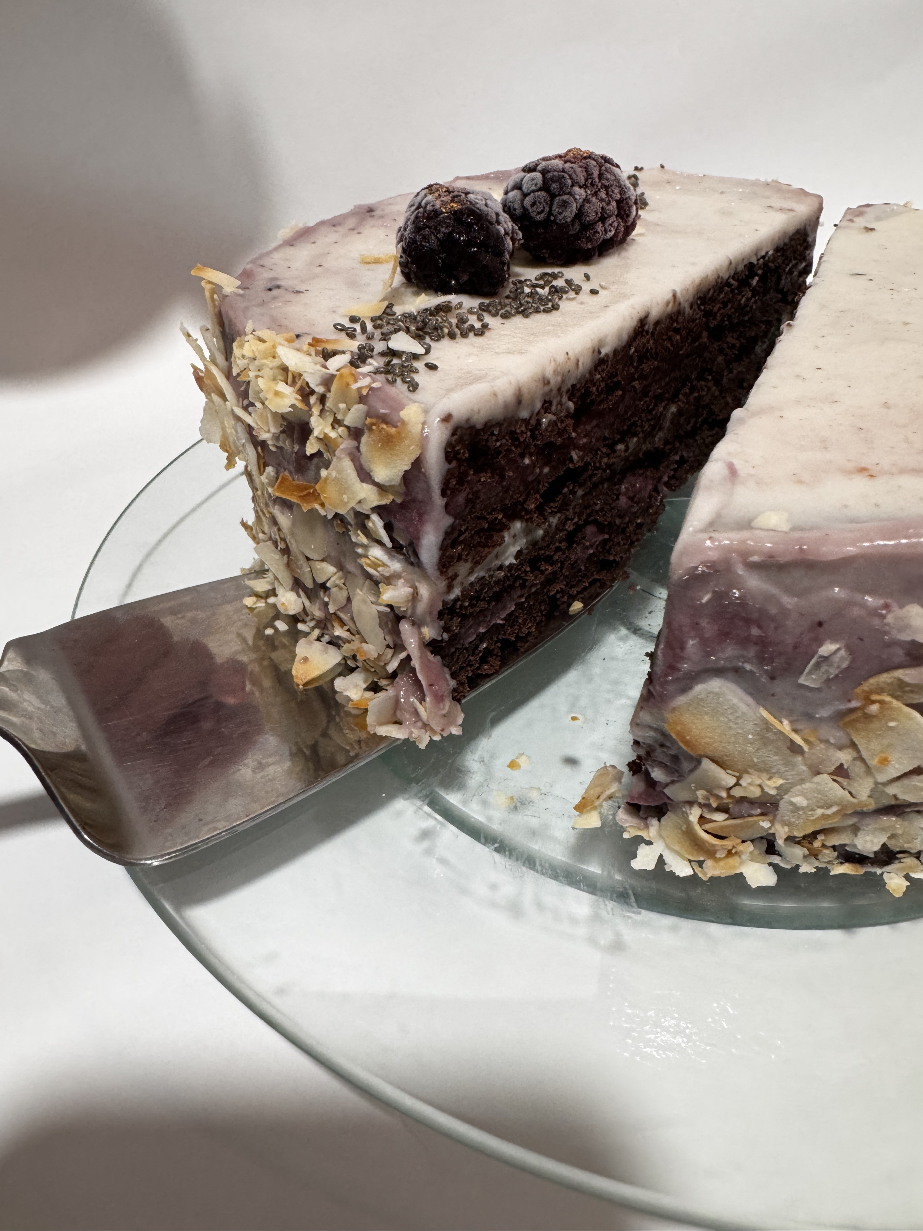 Веган торт «Спартак з ожиною»