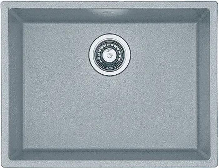 Гранітна мийка Quadro 61x46 Grey Metallic