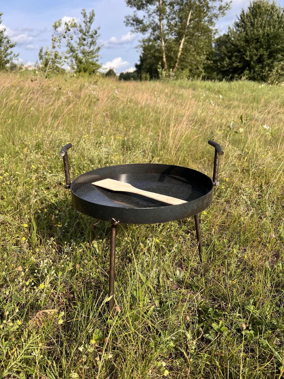 Сковорода борони 30 см, з диска, для пікніка туристична