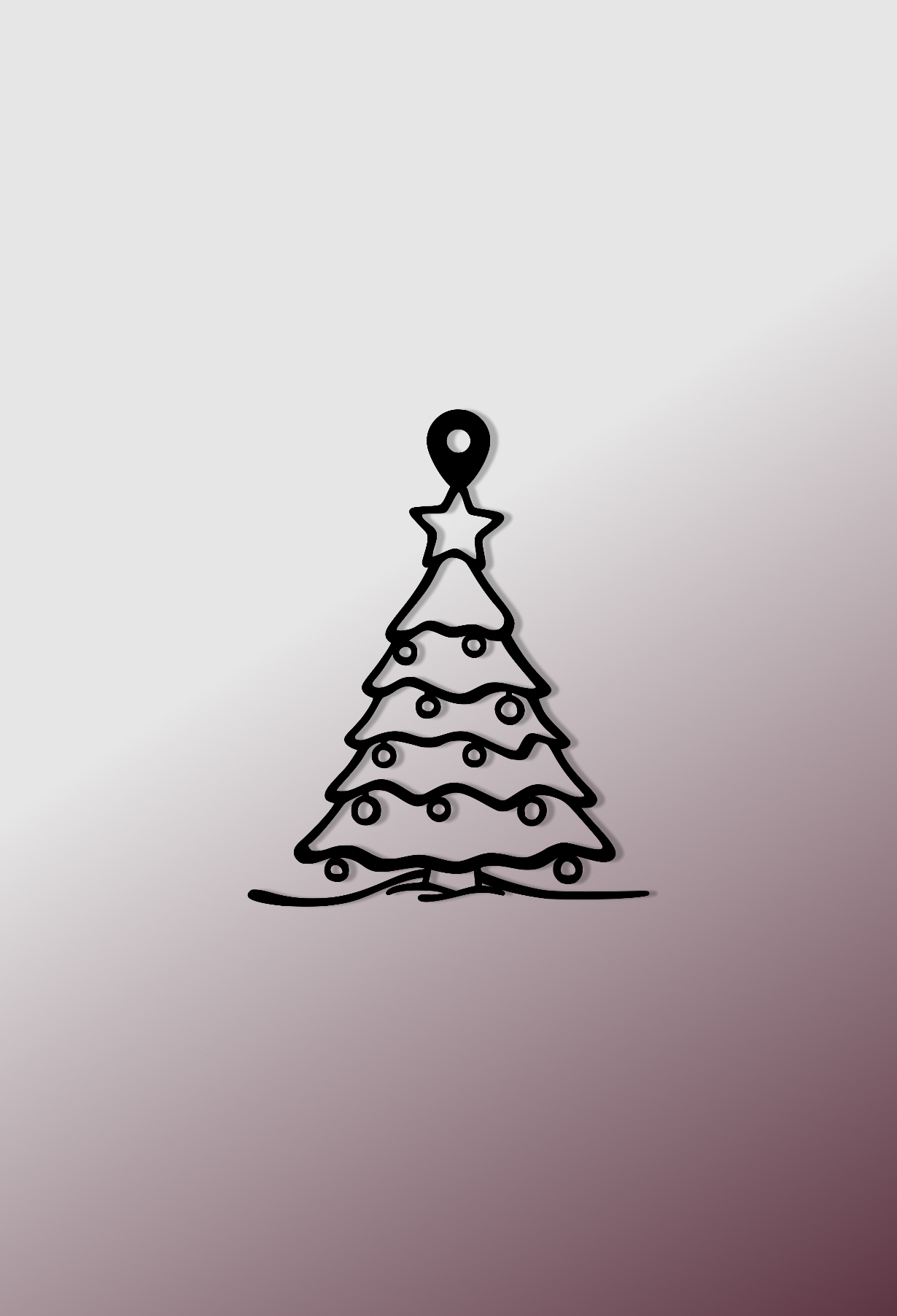 Металева прикраса “Святкова Ялинка з Гірляндою”