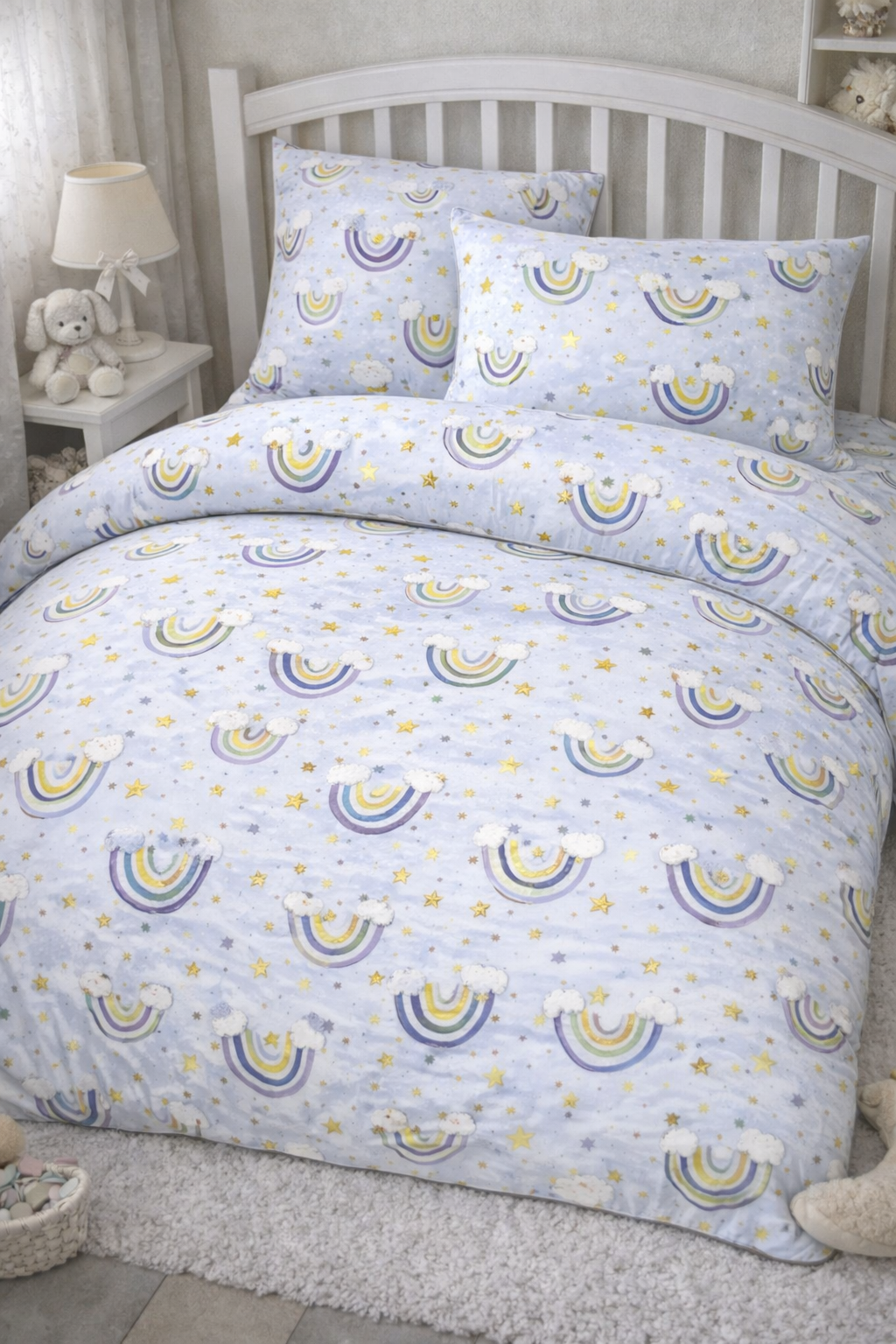 Постільна білизна для немовлят ранфорс прінт  