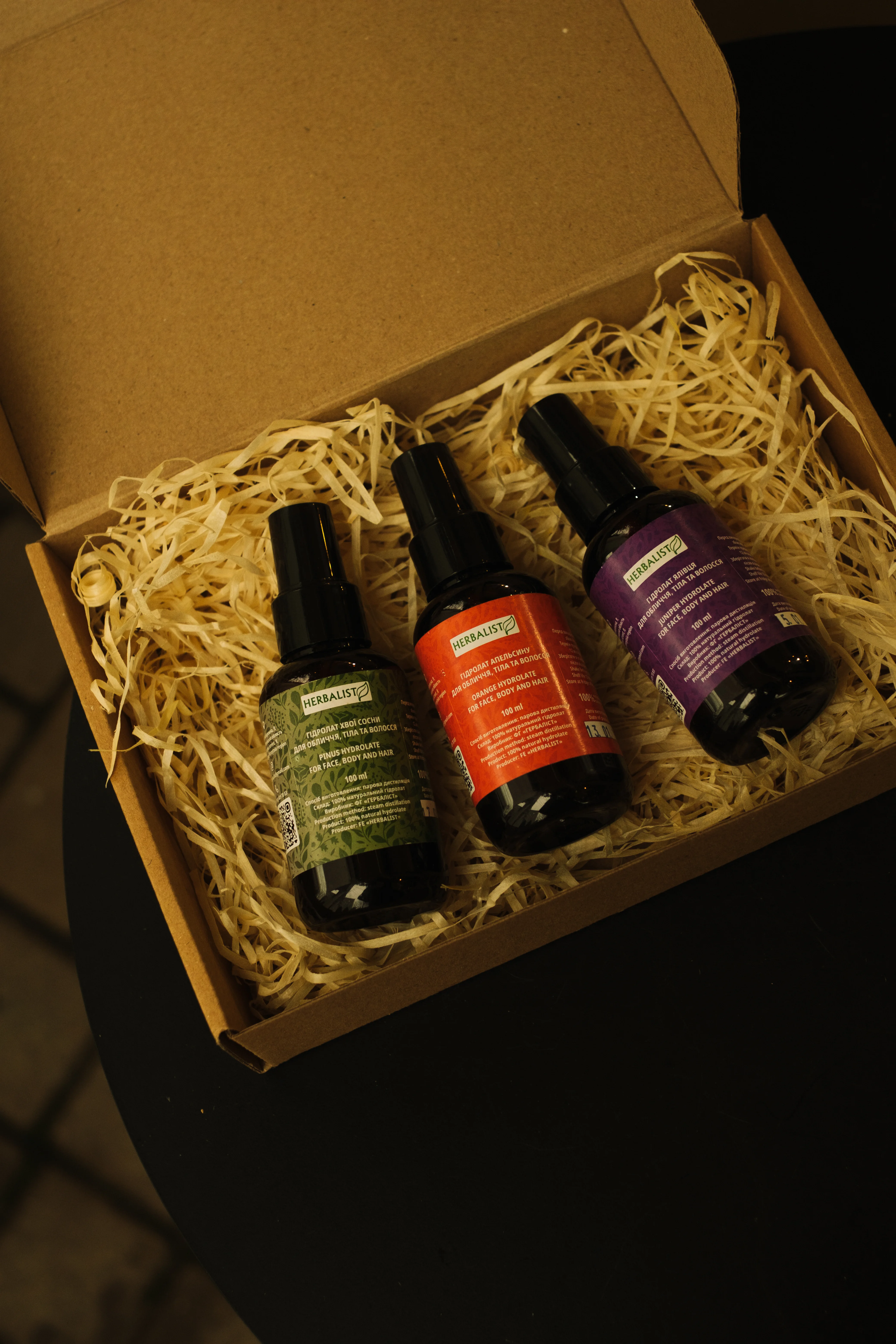 Подарунковий набір гідролатів 3 спрея на вибір