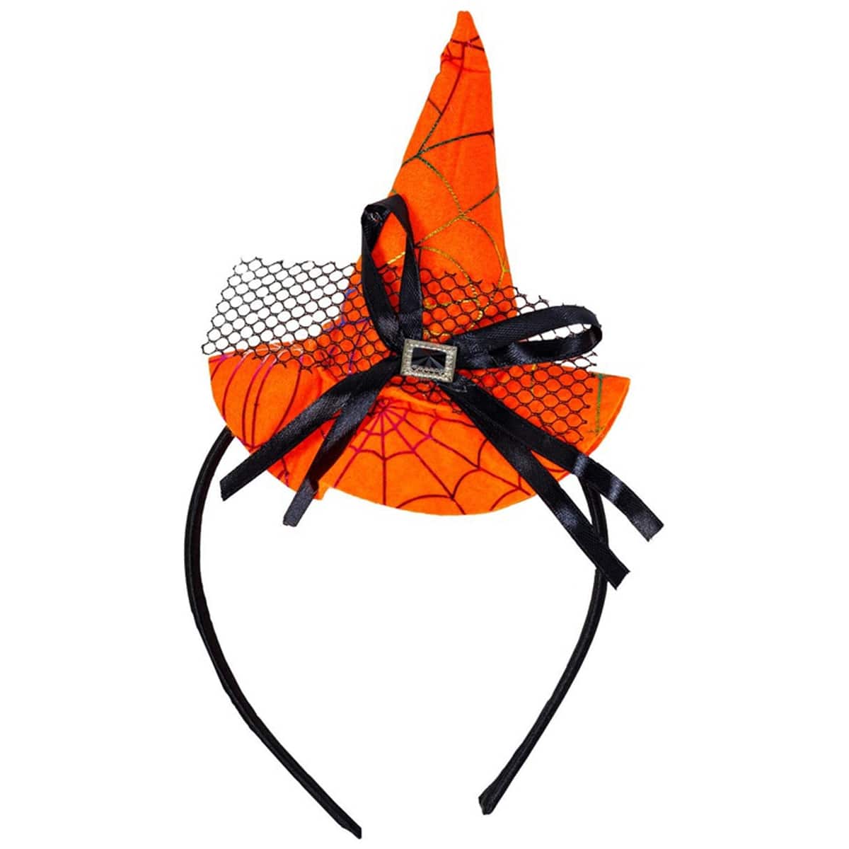 Ободок капелюшок відьми помаранчевий