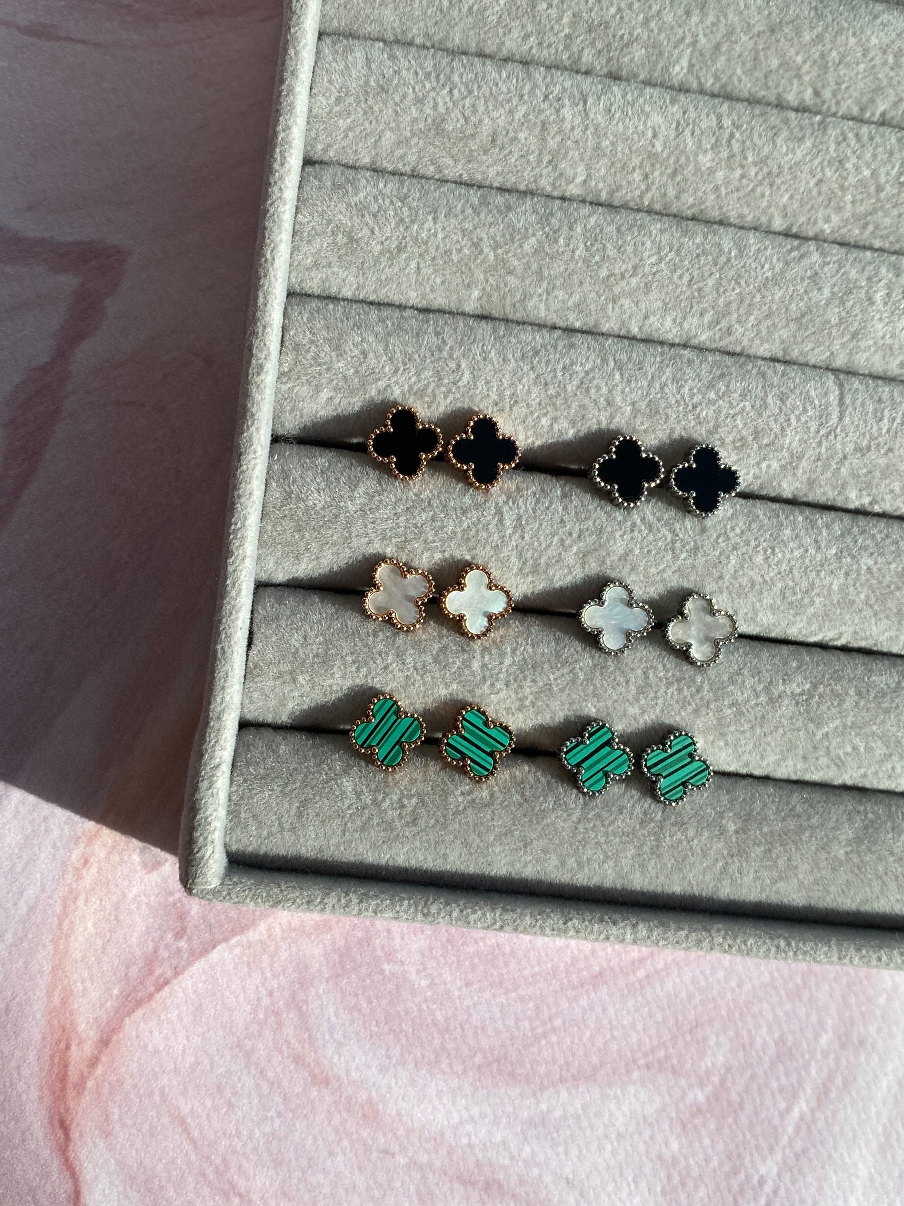 Сережки Конюшинка на закрутці