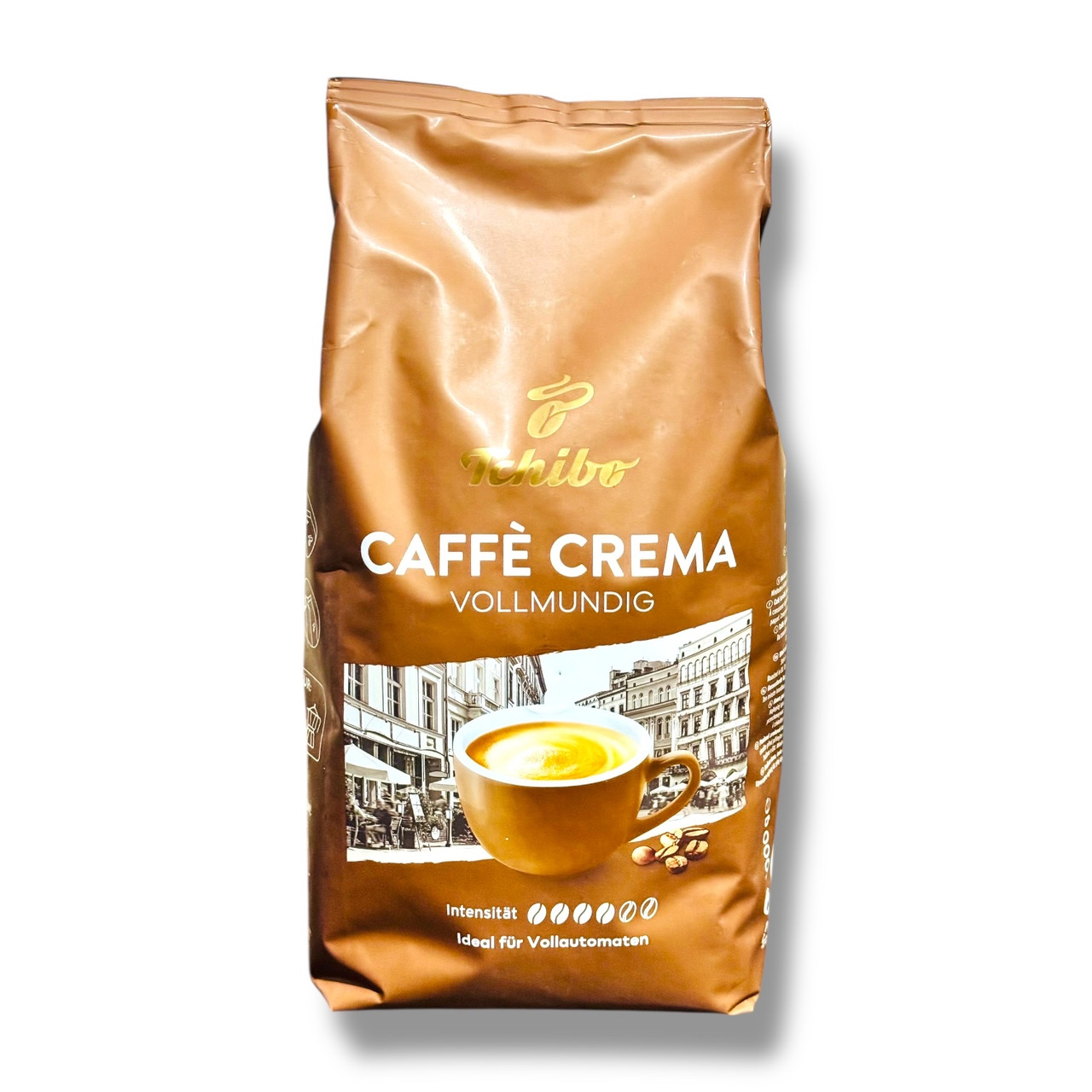 Кава в зернах Tchibo Caffè Crema Vollmundig (Чибо Кава Крема Вольмундіг), 1 кг