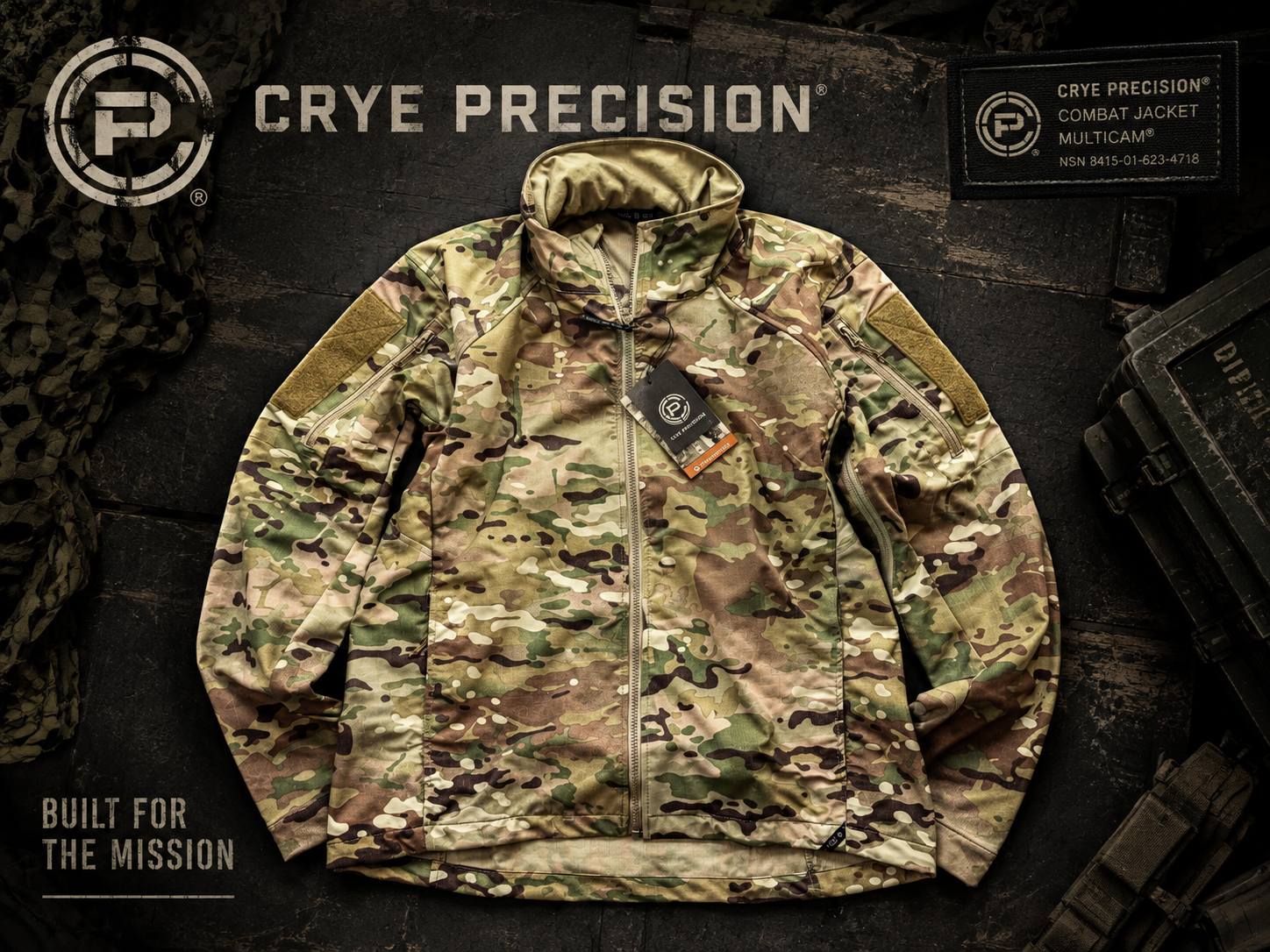 Оригінальна демісезонна тактична куртка "Crye Precision Field Shell 2" від американського преміум бренду "Crye Precision".